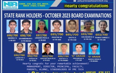 Congratulations to all Rank holders-Oct 2023 Board exam