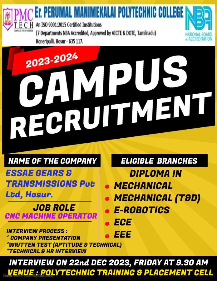 Campus Placement Drive 2023-2024
