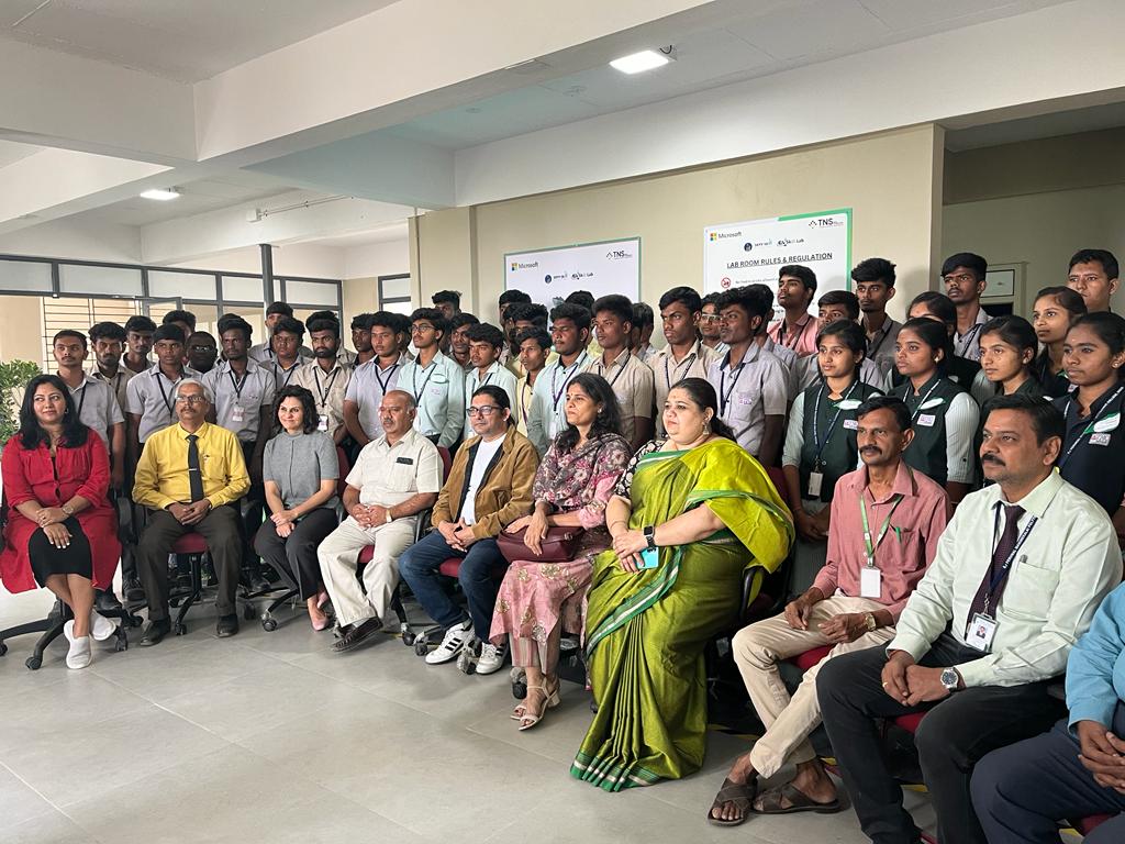 ‘Green Lab’ (Mainly for Polytechnic & ITI students) Established by Microsoft & TNS foundation under the scheme of ‘Green skills for youth in vocational Education for manufacturing sector’ on 24/01/2024 at PMC Tech Innovation center